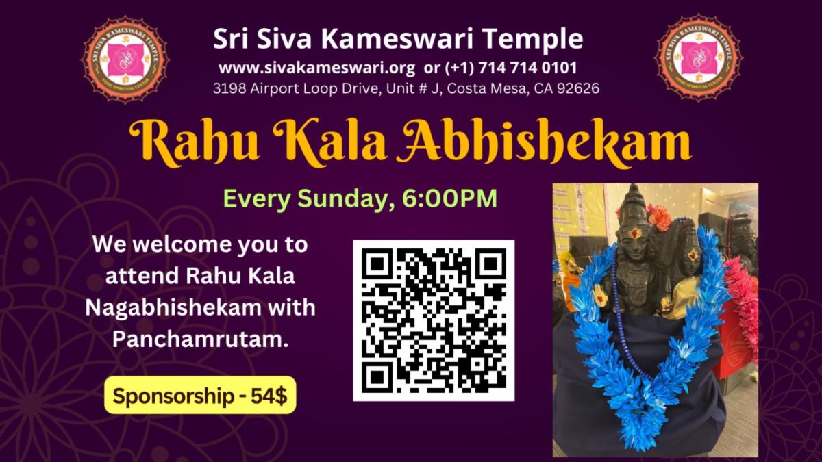 Rahu Kala Abhishekam